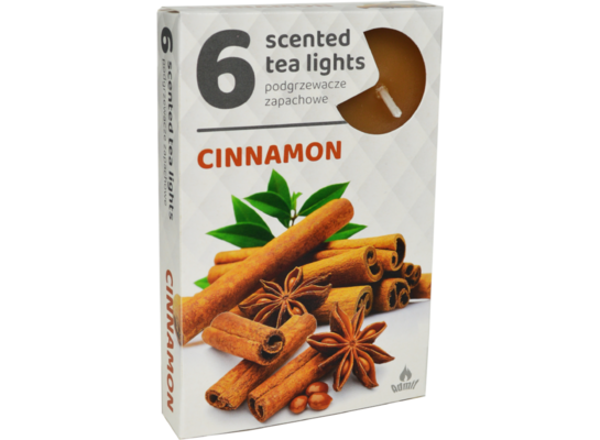 Podgrzewacze zapachowe 6 sztuk cynamon