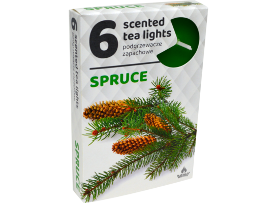 Podgrzewacze zapachowe 6 sztuk świerk