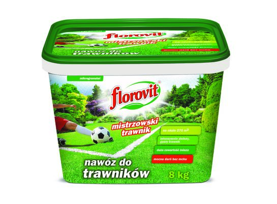Nawóz do trawników z mchem wiadro 8 kg Florovit