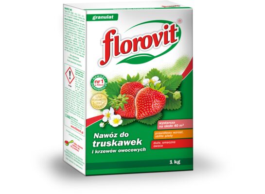 Nawóz do truskawek i krzewów owocowych karton 1 kg Florovit