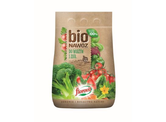 Bionawóz do warzyw i ziół granulowany 5 l Florovit