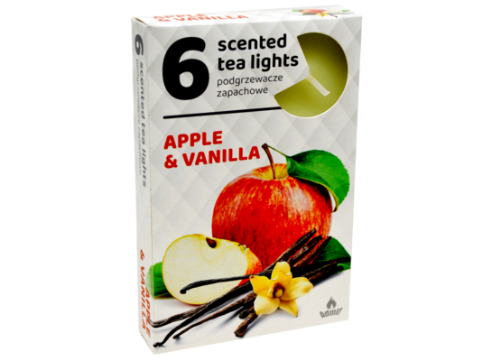 Podgrzewacze zapachowe 6 sztuk jabłko-wanilia
