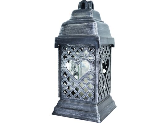 Znicz KATEDRA średni serce srebrny