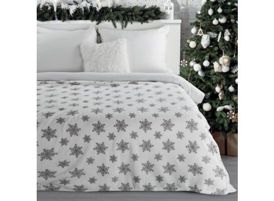 Koc świateczny BLINK/1 150 x 200 cm biało-srebrny