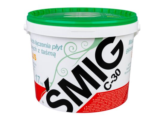 Masa szpachlowa do łączenia płyt g-k ŚMIG C-30 G-K PLUS 17 kg