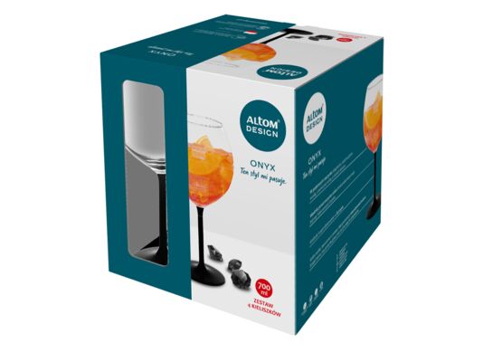 Komplet 4 kieliszków ONYX 700 ml