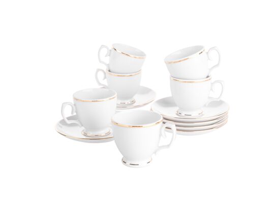 Zestaw do espresso 12-elementowy klasyka złota linia 100 ml MariaPaula