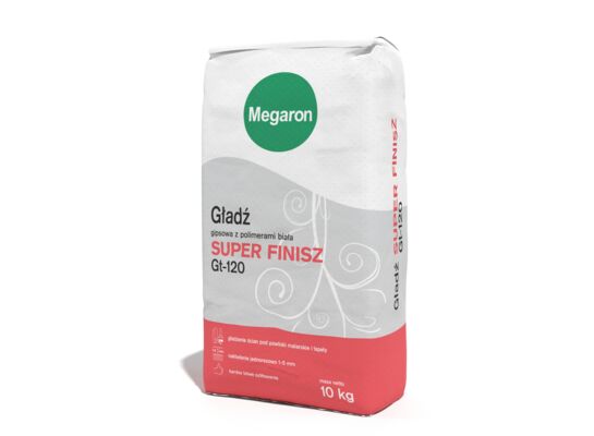 Gładź gipsowa z polimerami biała SUPER-FINISZ 10 kg