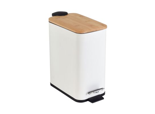 Kosz na pedał RADO 5 l bambus biały